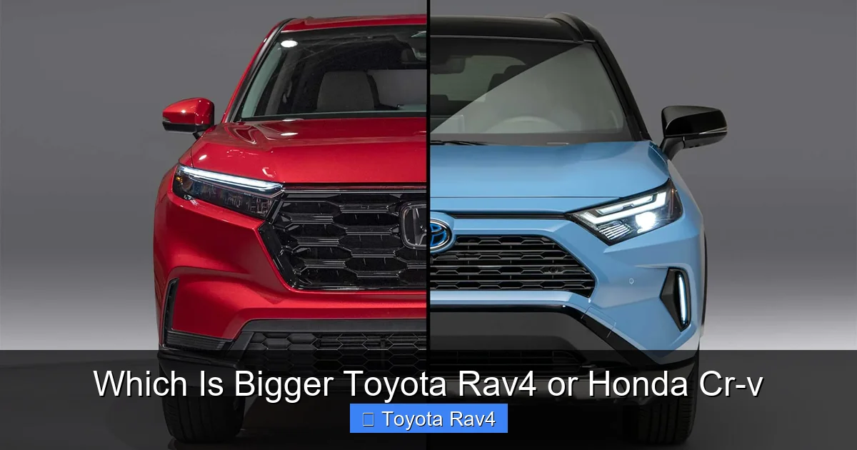 Which Is Bigger Toyota Rav4 or Honda Cr-v