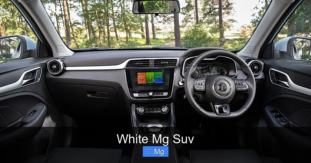 White Mg Suv